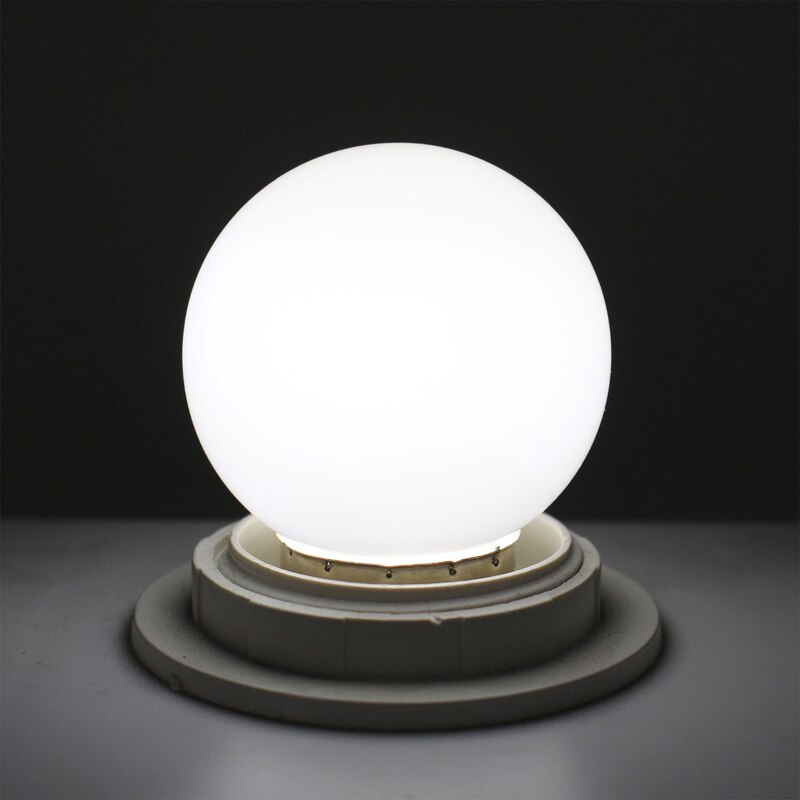 E27 ledet pærer  - e27 1w pe frostet ledet kloden fargerik hvit / rød / grønn / blå / gul lampe 220v -1 stk (hvit)