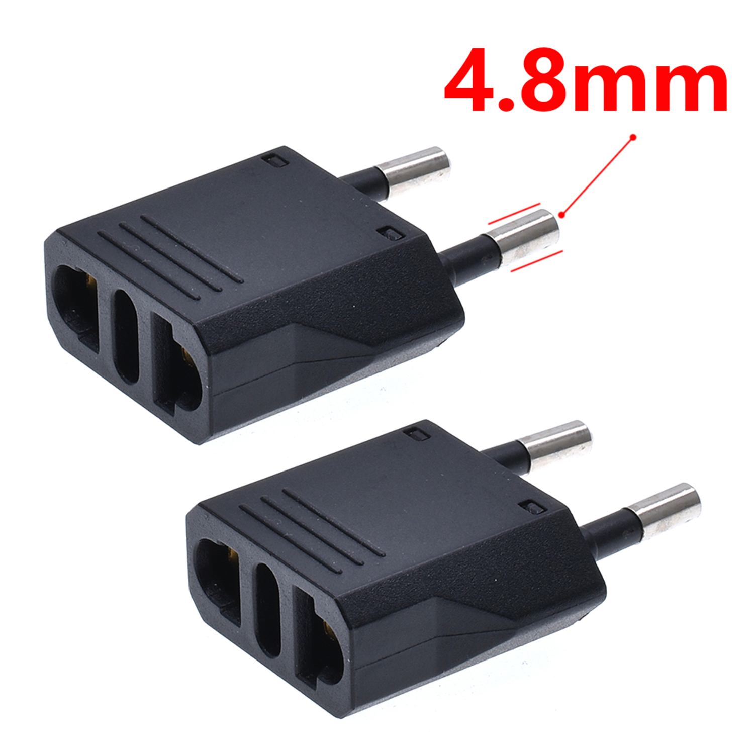 EU European KR Plug Adapter Japan China US AU To EU Travel Power Adapter Electric Plug Converter Charger Socket AC Outlet CE/FCC: Orange