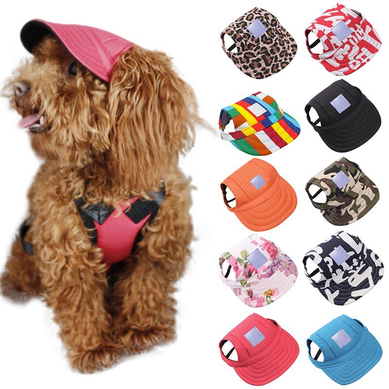 Lovely Princess Dog Cap Breathable With Ear Holes / Mesh Sun Hat / Beach Hat For Small Puppy Summer Pet Products 10 Styles