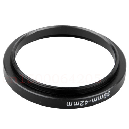 2 pièces 39-42mm en aluminium noir vendant 39mm-42mm 39 à 42 adaptateur de filtre de lentille d'anneau