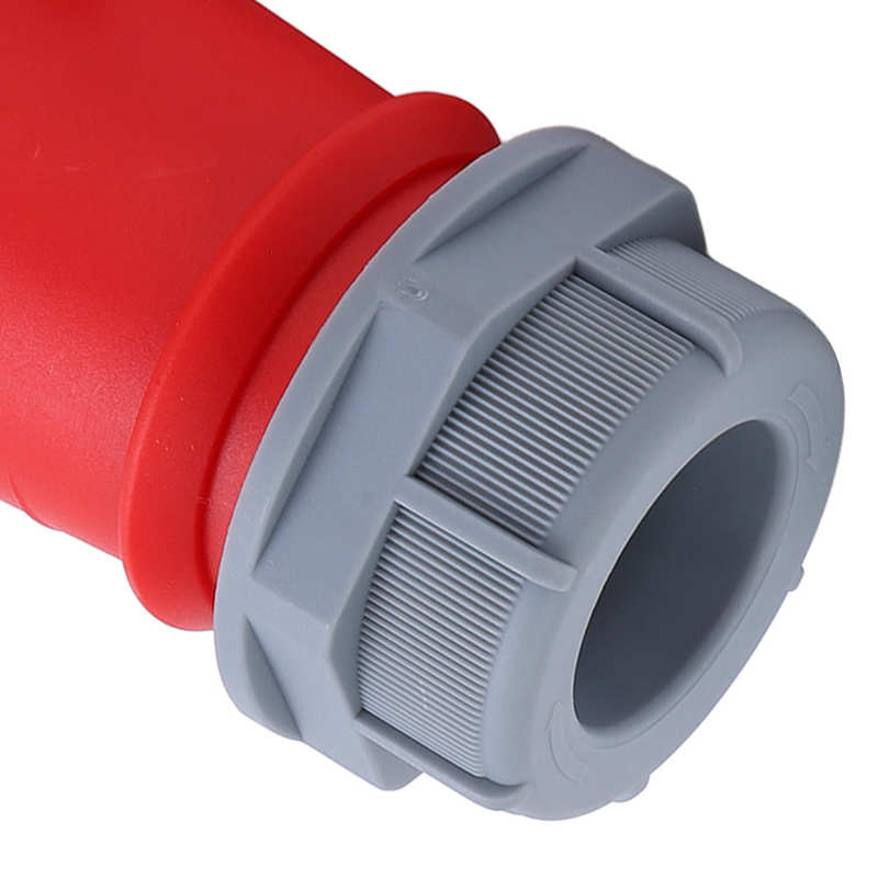 Industrial Site Plug IP67 Waterproof 4 Pin 3P+E Industrial Connector 380‑415V High Power Safe PA66 Brass for Oil Exploration