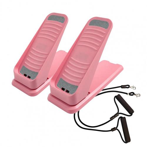 1 Set Abs Trap Stepper Mute Afneembare Multifunctionele Mini Stepper Fitness Benodigdheden Voor Thuis Trap Stepper Mute: Pink