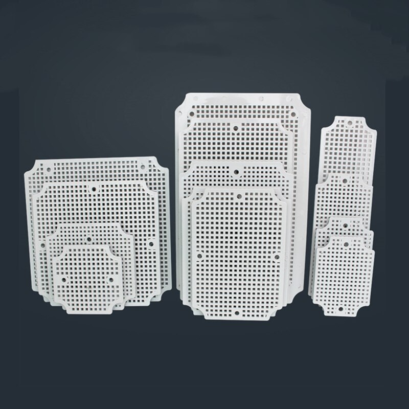 Waterproof Junction Box Base Plate Plate Outdoor Monitoring Waterproof Box Fixed Base Plate ABS Honeycomb Mounting Base IP67