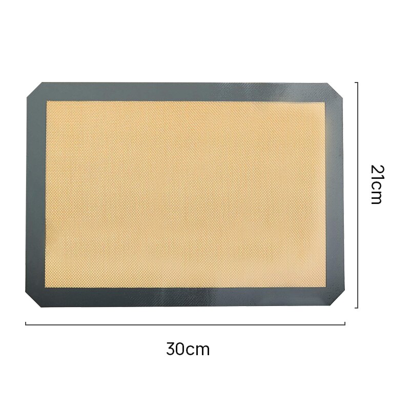 Silicone Macaron Baking Mat - for Bake Pans - Macaroon/Pastry/Cookie Making - Grade Nonstick: 30 x 21CM-greyQ