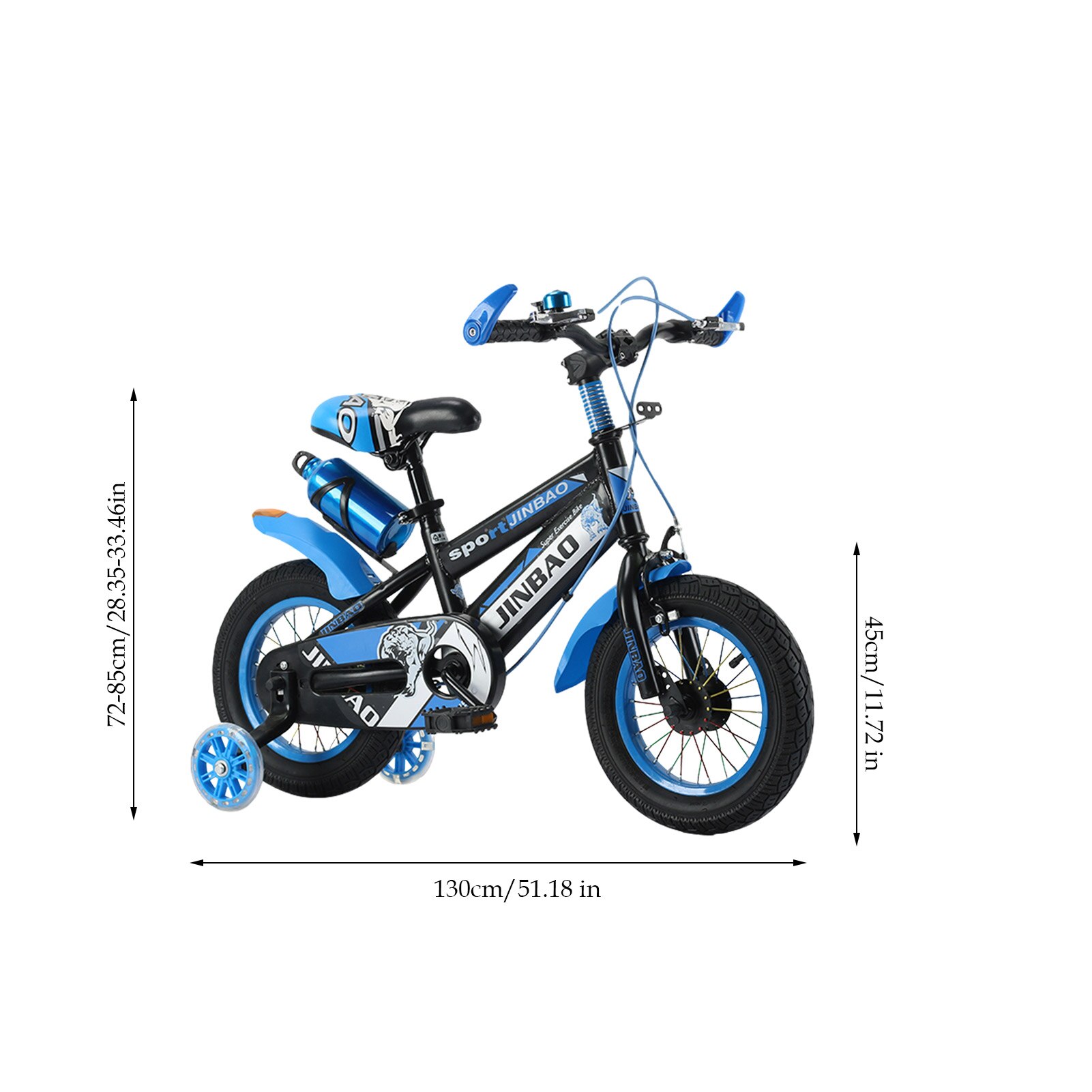 Bicicleta Para Niños De 3 A 6 Años, Andador De 12 Pulgadas Con Rueda