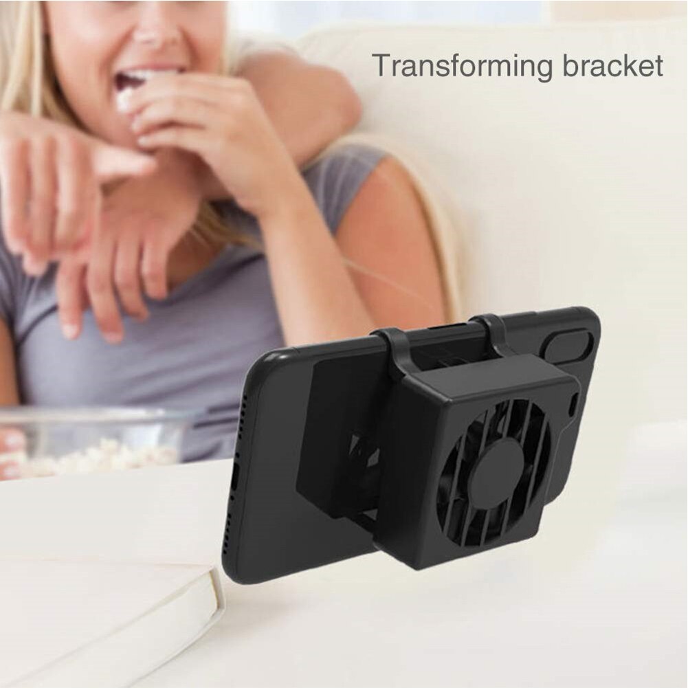 Mobile Phone Radiator Charger Phone Stand Holder Universal Smartphone Cooling Fan Cooler Mount Game Handle Desktop Holders