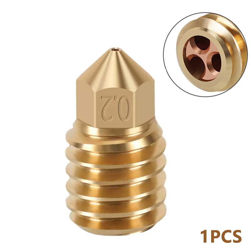 For Bambu Lab X1/P1P Nozzle 0.6 0.8 1.0mm Hardened Steel CHT Cloning Brass Nozzle Upgraded Hotend Steel For Bambu Lab 3D Printer