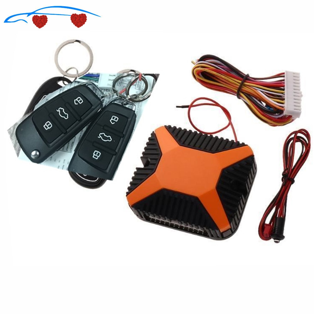Universal Car Auto Alarm Remote Central Locking System Kit Door Lock Keyless Entry Security System with Remote Control
