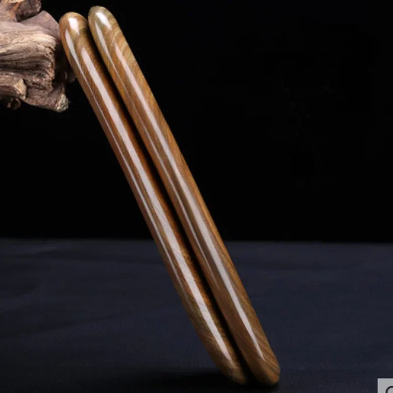 19 cm natürlicher grüner Sandelholzkamm mit langem Griff, elektrostatischer Holzkamm für lockiges und glattes Haar, antistatisches Friseurwerkzeug