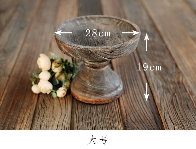 Massivholz retro hohe fuß kuchen Gestell hochzeit Nachtisch Anzeige Tablett ein jahr alt Baby foto requisiten Gourmet fotografie: 4