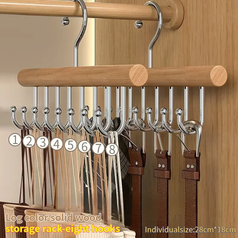 Multifunktionale Gürtel KleiderbüGel Kleidung Organizer Multifunktionale Holz Unterwäsche Weste Lagerung Hause Wohnheim Welle KleiderbüGel Trocknen Gestell: XXL / Licht Gelb