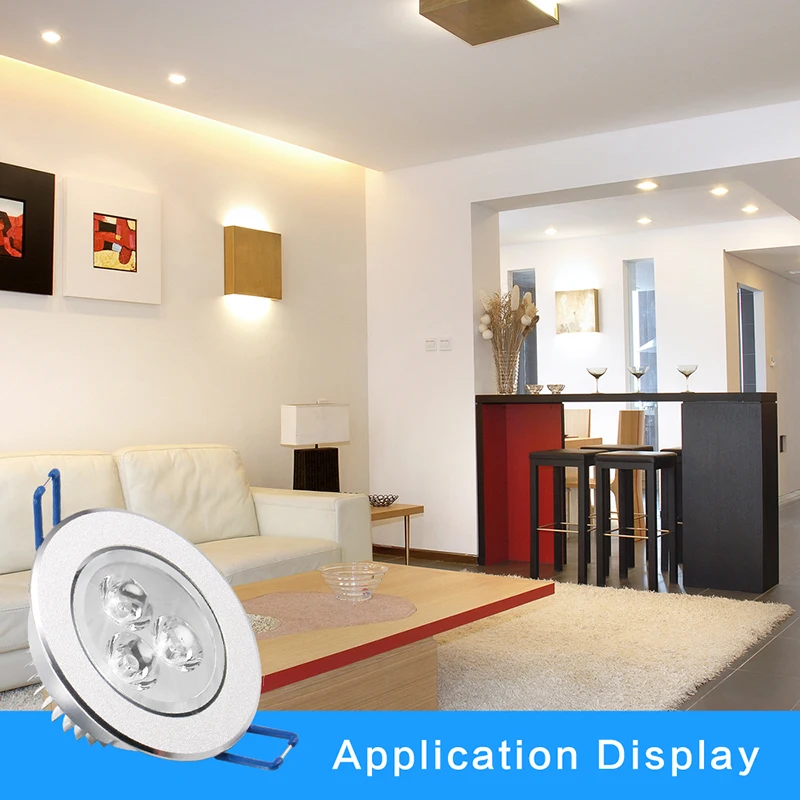 10 pakker/partier epacket 7-25 dages led spot led downlight dæmpbar lys forsænket dekoration loftlampe 110v 220v ac85-265v
