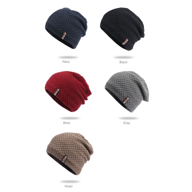 Lässige beanies für damen und herren, skimützen, radmützen, wintermützen, outdoor-sportmützen, warme, fleecegefütterte oversize-strickmützen, totenkopfmützen