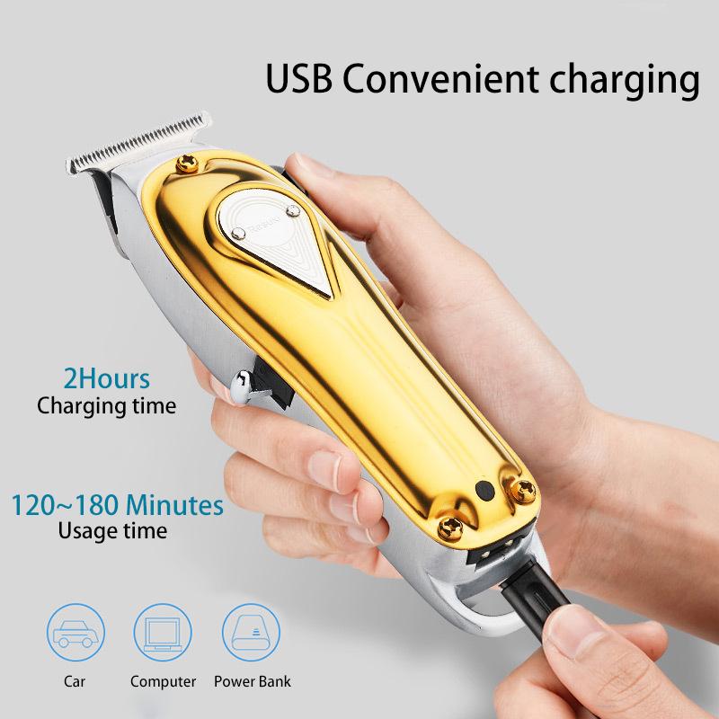 RESUXI Electric Hair Clipper For Men Barber Beard Trimmer Shaver Cordless Rechargeable Hair Cutting Machine