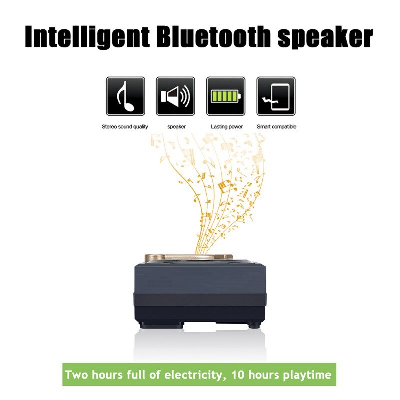 Retro phonograph Portable 1200mAH Smart Bluetooth 5.0 Speaker Intelligent Retro Phonograph Artwork