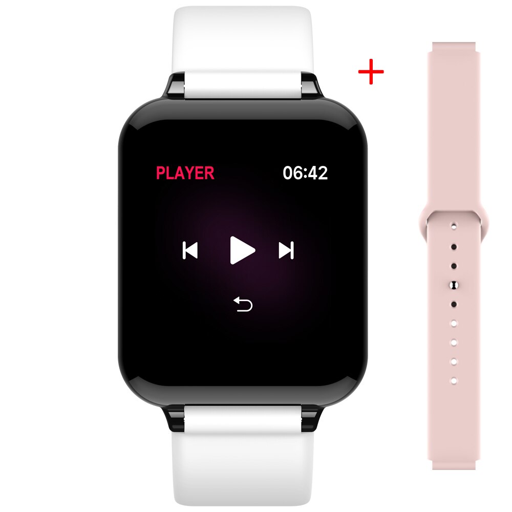 LEMFO Farbe Anzeige Clever Uhr Männer IP67 Wasserdicht Herz Bewertung Monitor Smartwatch Frauen Für Android IOS Uhr Telefon: Weiß Rosa