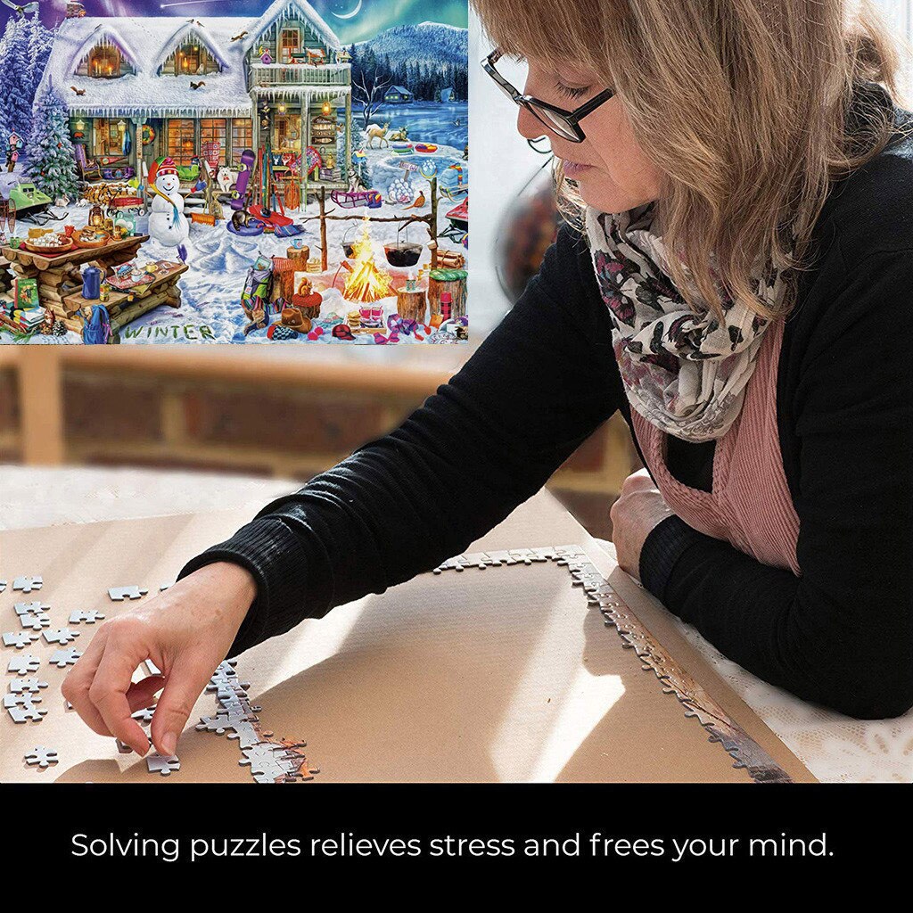 Christmas Theme 1000 Piece Adult Children Puzzle Pattern Toy Beautiful Christmas Pattern Jigsaw Puzzle 1000 Piece