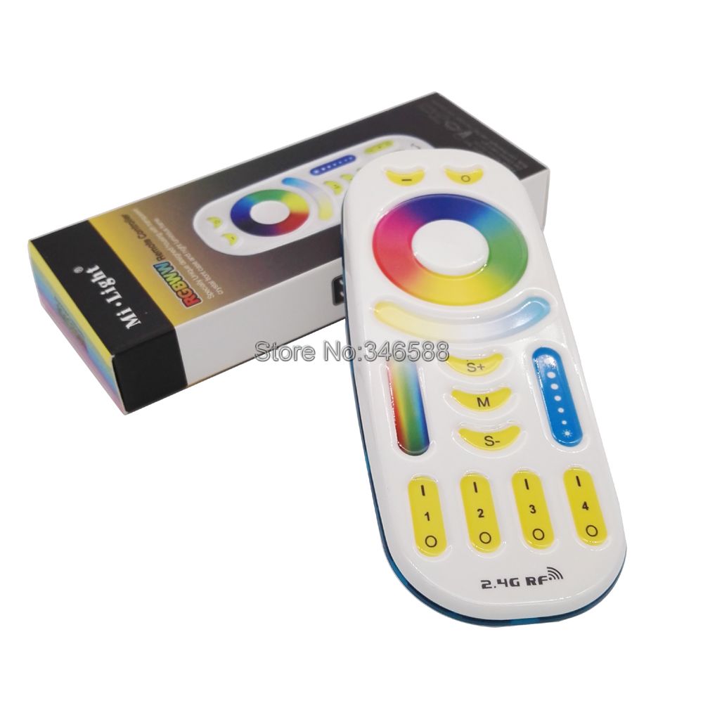 MiLight 4W RGB + CCT Smart WiFi Led Lamp GU10 AC85-265V 2.4G 4-Zone Afstandsbediening/ smartphone APP/Alexa Google Voice Control: 1 Remote Only