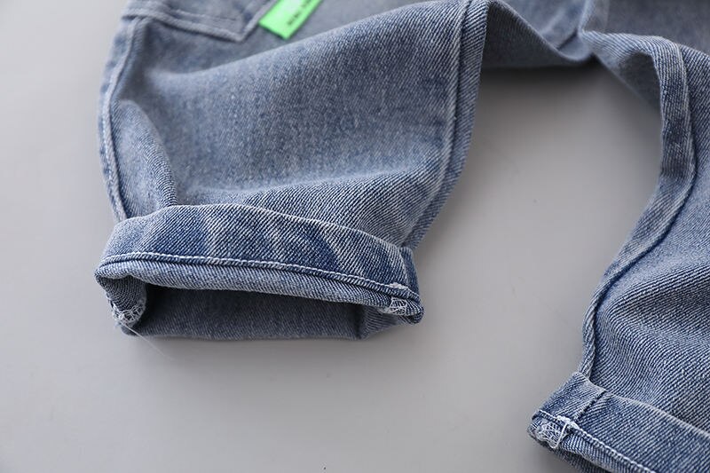 Pantalones vaqueros con agujeros para bebés y niños, ropa para niños, pantalones vaqueros para niños y niñas, primavera y otoño,