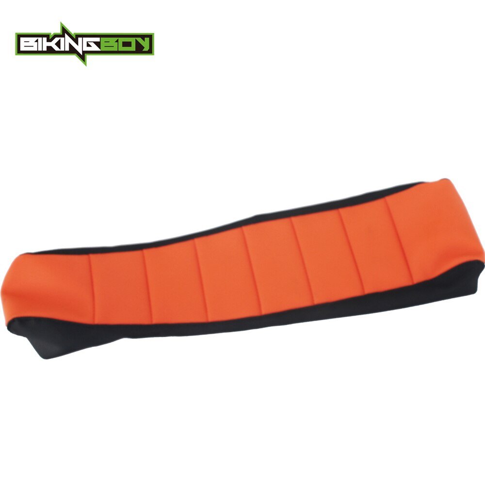 BIKINGBOY Orange Black Motorcycle MX Motocross Offroad Ribbed Gripper Soft Seat Cover for KTM SX 50 SX50 09 10 11 12 13 14