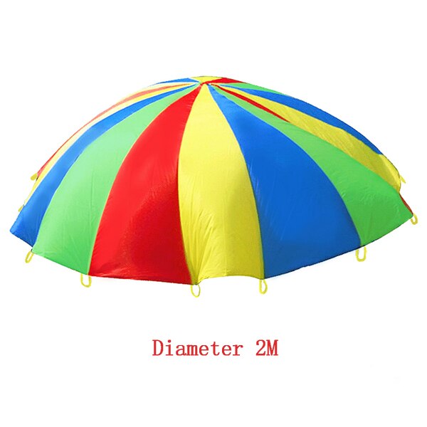 Rainbow Parachute Toy Sensory Integration Outdoor Games For Kids Children Buitenspeelgoed Jeux Enfant Educatif: 2M