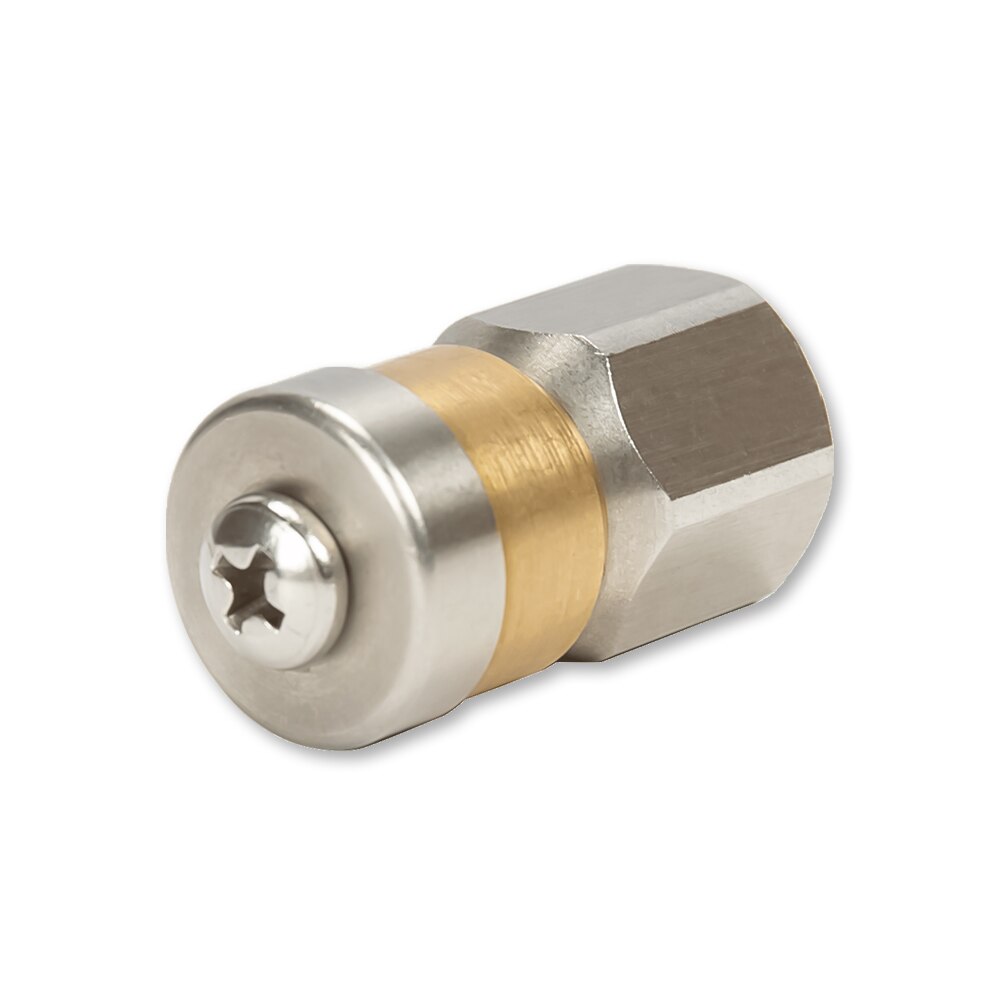 G1/4“ Sewer Drain Rotation Spray Nozzle Pressure Washer Drain Cleaning Nozzle Sewer Pipe Hose Rotating Spinning Jet Nozzle