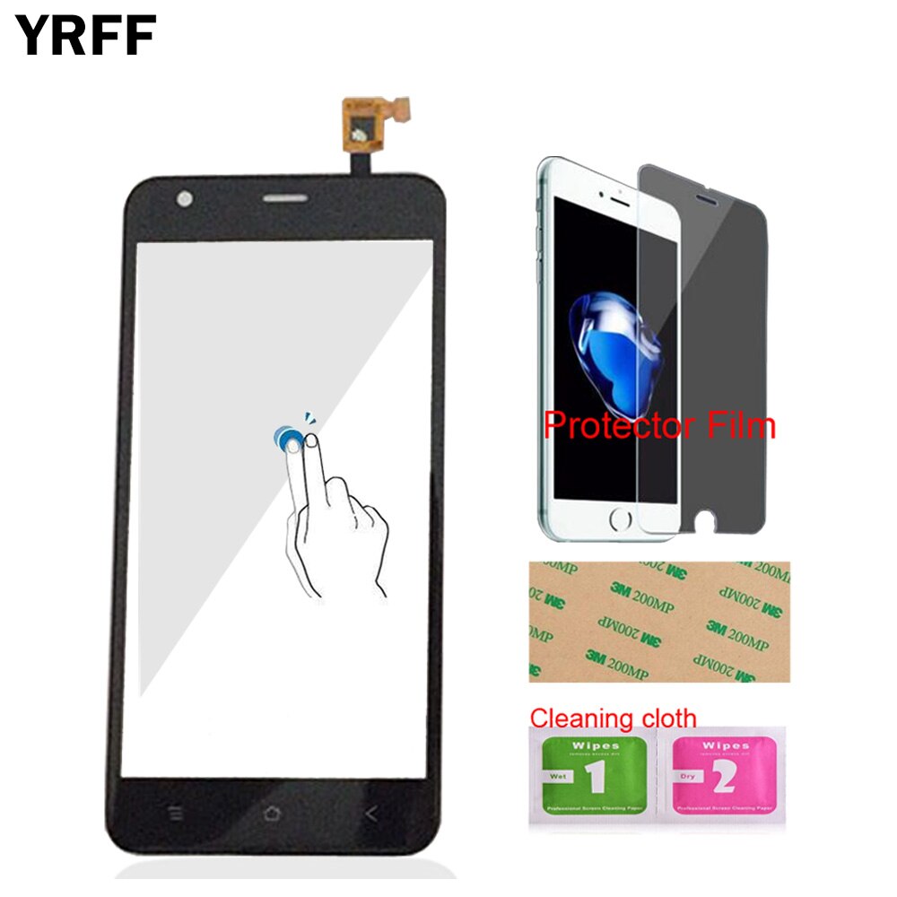 5,0 ''frontal del teléfono móvil de pantalla táctil de cristal digitalizador de Panel Senosr para BlackView A7 A7 Pro herramientas + Protector de película adhesivo