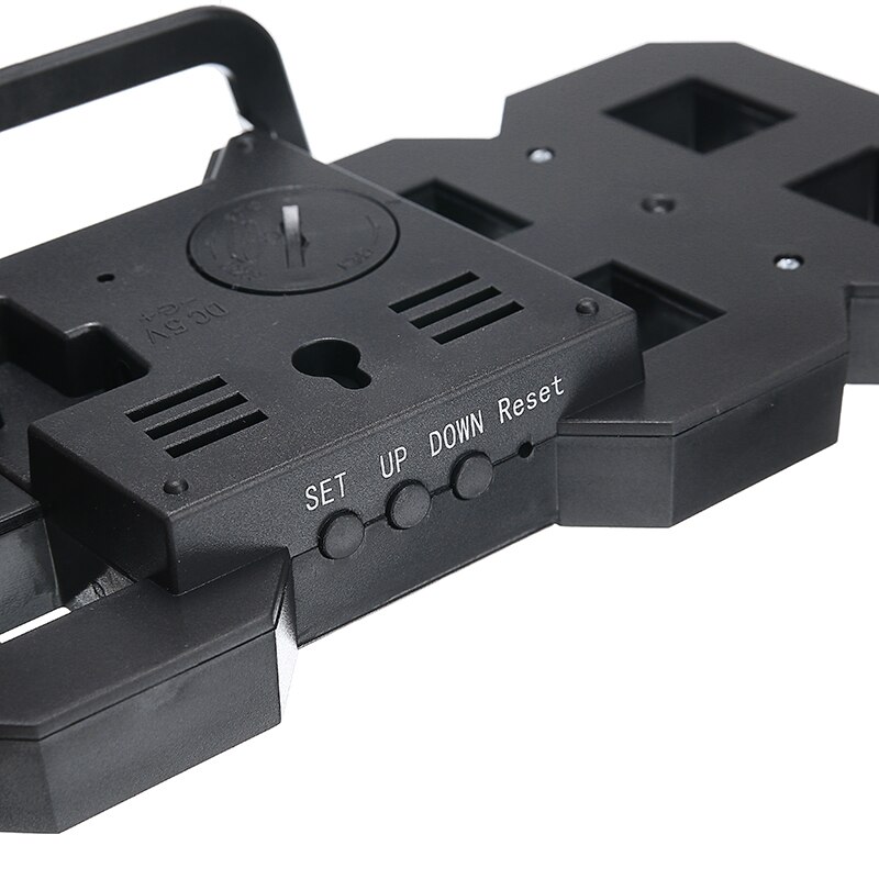 3D Black White LED Digital Clock Electronic LED Digital Voice Alarm Wall/Table Clock Timer USB Charging Temperature Function