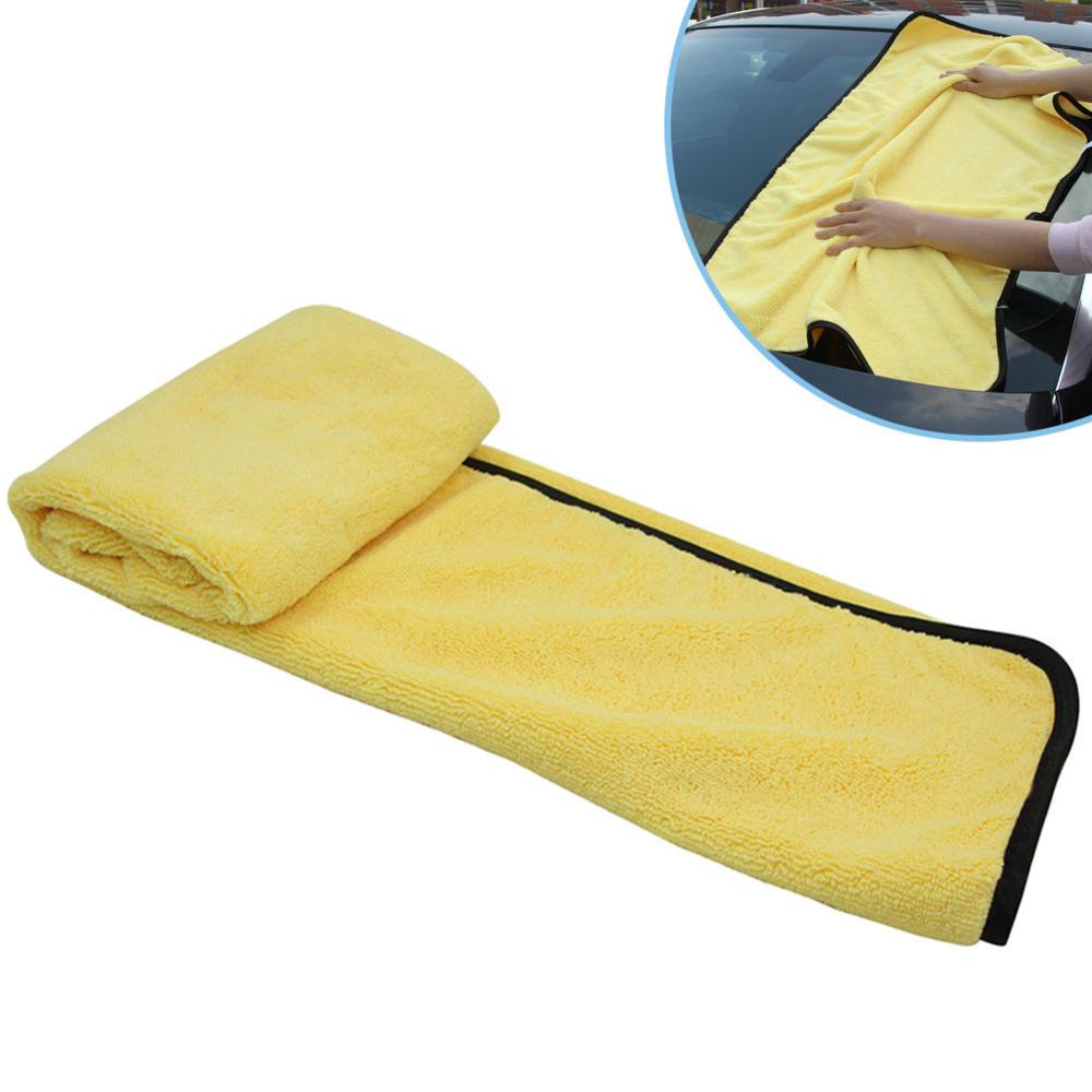 Mikrofiberhåndklæde bilrengøring tørringsklud hemming bilplejeklud detaljering vaskehåndklæde til toyota полотенце из микрофибры