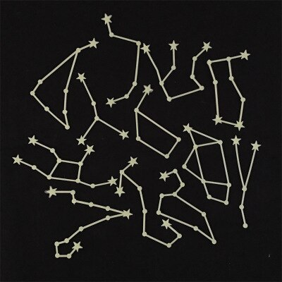 1Bag Party Glow In The Dark Speelgoed 3Cm Lichtgevende Ster Stickers Slaapkamer Sofa Fluorescerende Schilderen Speelgoed Pvc Stickers kids: green