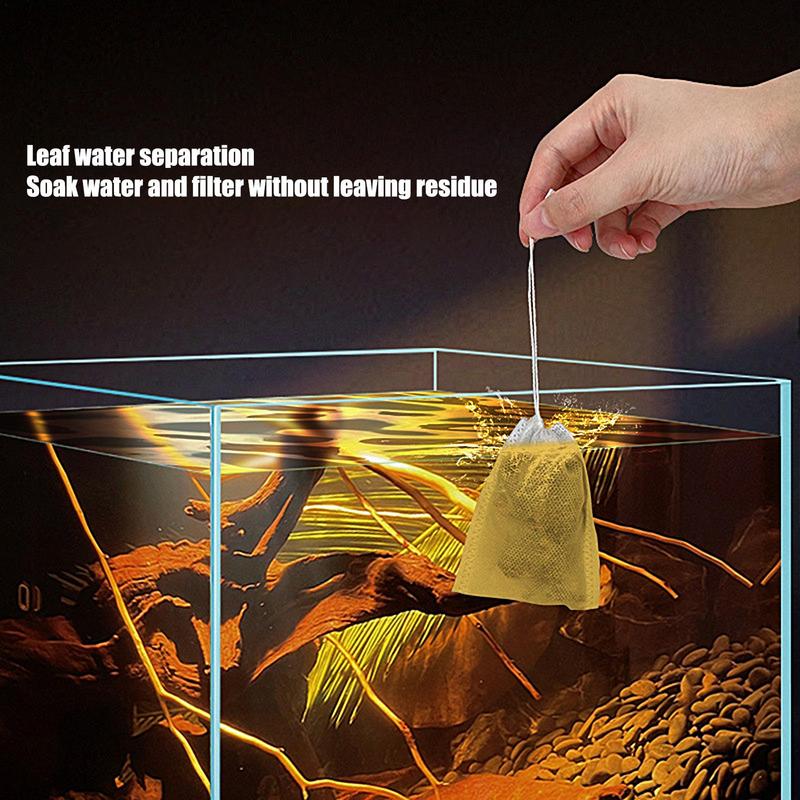 Hojas de almendras para peces Betta, hojas de acondicionador de agua, hojas de Catappa de pescado Beta, crea el ambiente de la selva tropical, reduce el tanque