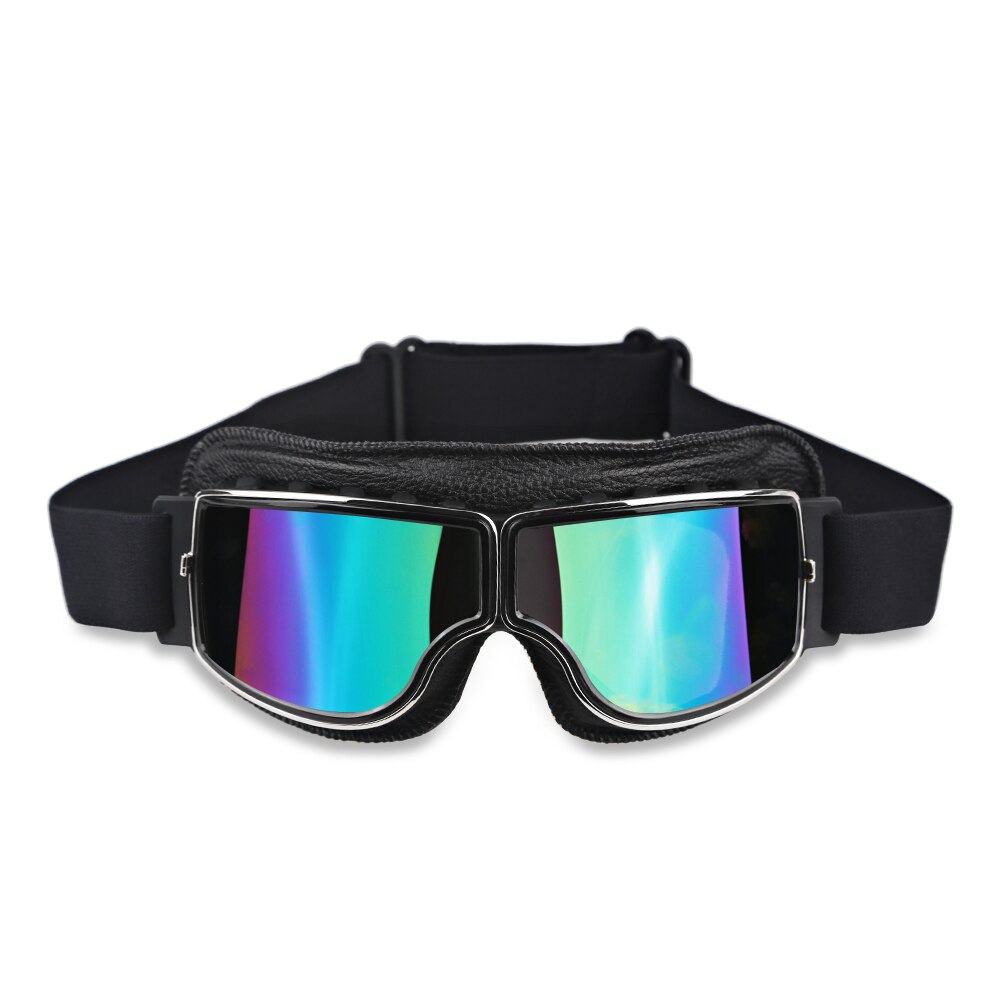 Windproof Motorcycle Vintage Goggles Moto Motorbike Goggles Retro Helmet Cycling: Model 2