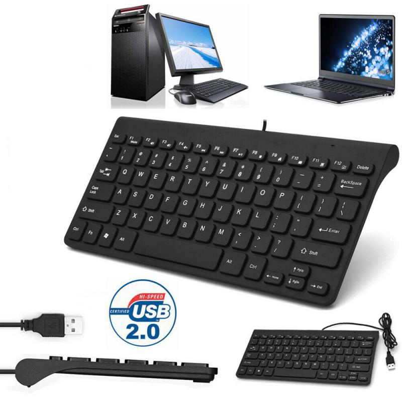 Mini Bedraad Toetsenbord 78 Toetsen Draagbare Usb 2.0 Ultra Slim Keyboard Voor Laptop Desktop Computer Gamer Kantoor Accessoires