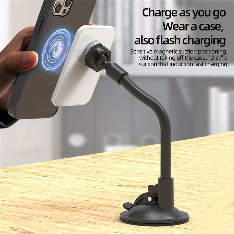 15W De Telefoon Mobiele Draadloze Oplader Houders Voor Telefoon Desktop Adsorptie Stand Smartphones Oplader Draadloze Voor Iphone 12 Pro