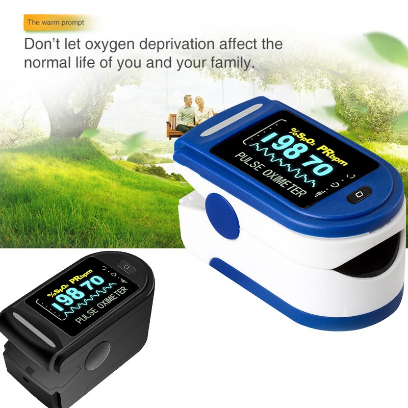 Medidor de medição do sensor de oxigênio no sangue para casa esportes oxímetro de dedo oximetr