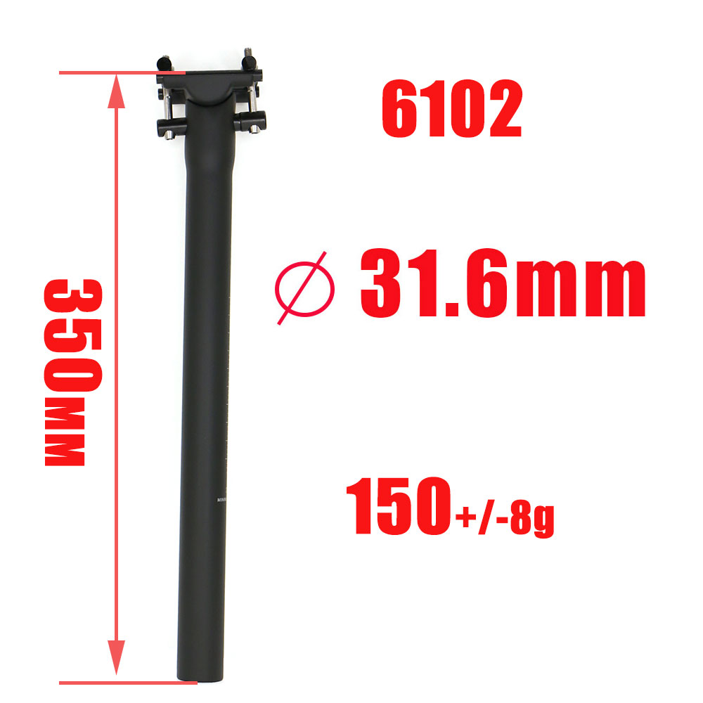 Reggisella ELITA uno MTB carbonio 27.2/30.9/31.6mm montagna /strada bicicletta reggisella super leggero 300/450mm: 31.6x350mm