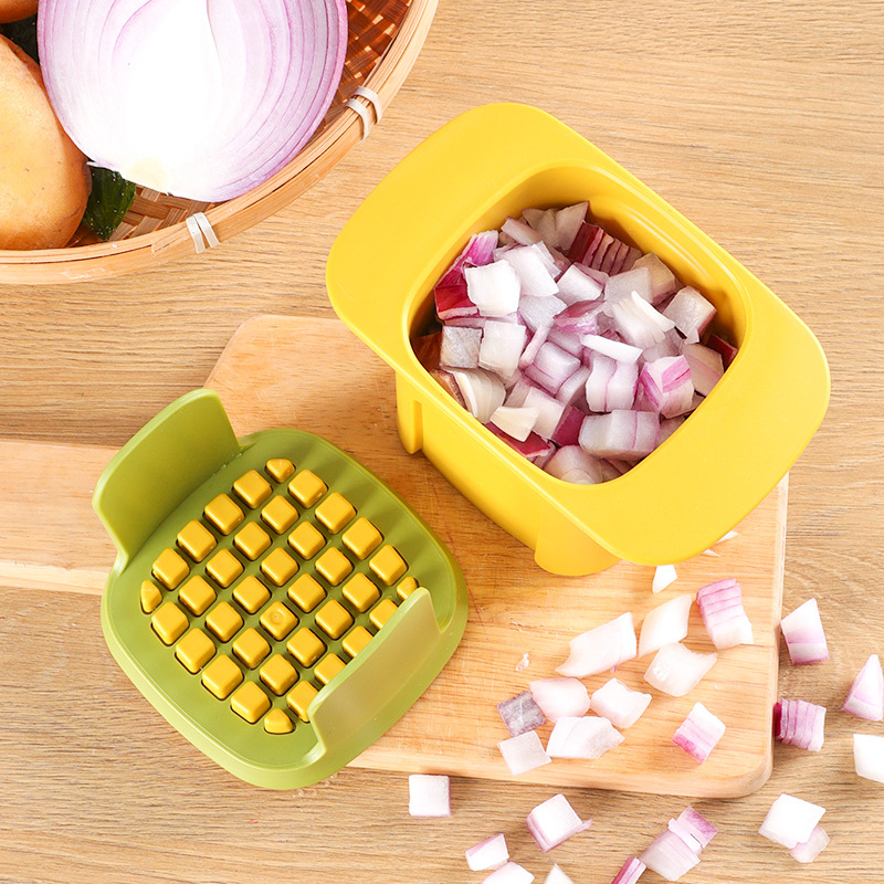 Potato Chip Cutter Onion Diced Carrot Ham Diced Household Cucumber Potato Chip Cutter Gadget Utensils for Kitchen Accessories