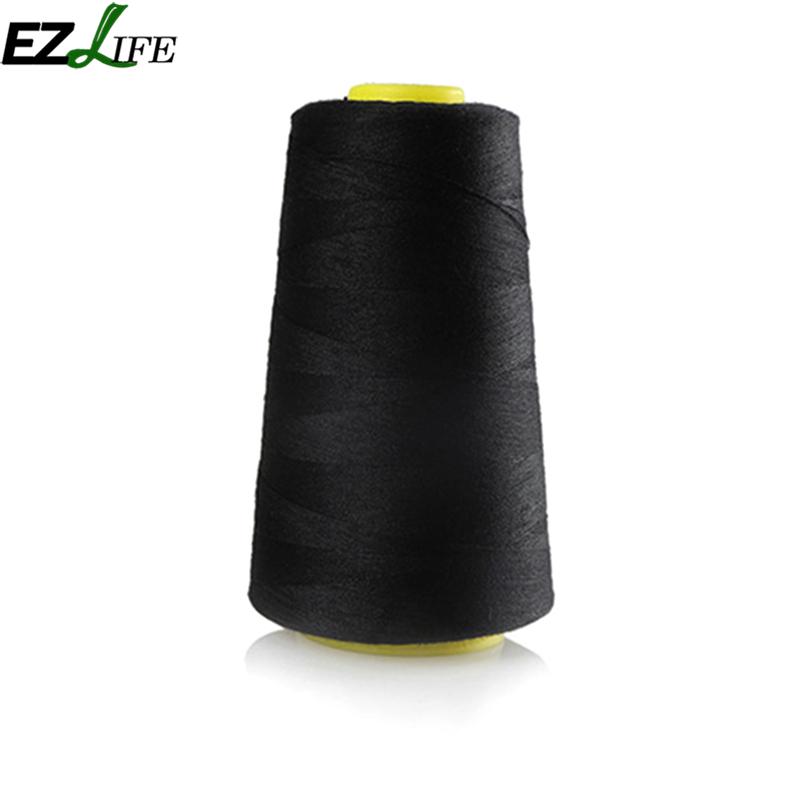 1 Uds hilo De coser Blanco/Negro hilo De coser De poliéster Para máquina De coser Hilos De Bordar Para Maquina De COSER hilo #519: Black