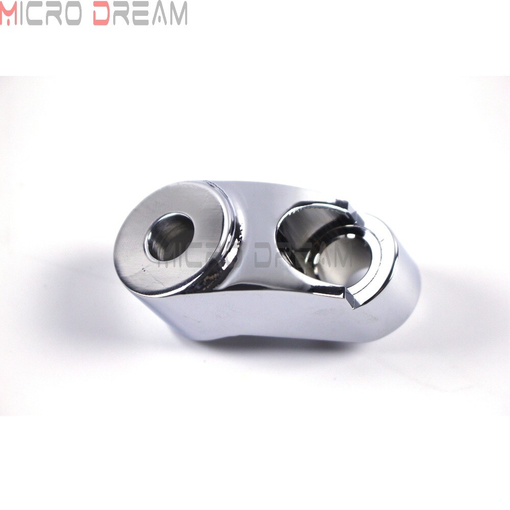 Chrome Front Turn Signal Light Relocation Kit Motorcycle 39-49mm Indicators Mount Adapter For Harley Sportster Dyna Wide Glide