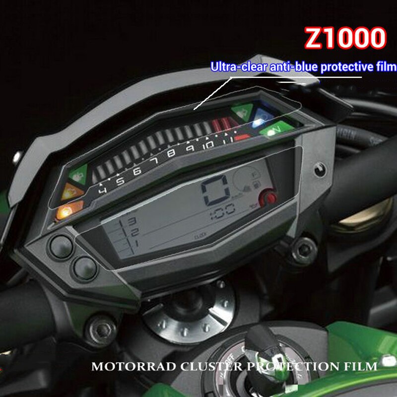 Fit Voor Kawasaki Z1000 Motorfiets Instrument Beschermende Film Blauw Licht Slijtvaste Anti-Ultraviolet Explosieveilige Film
