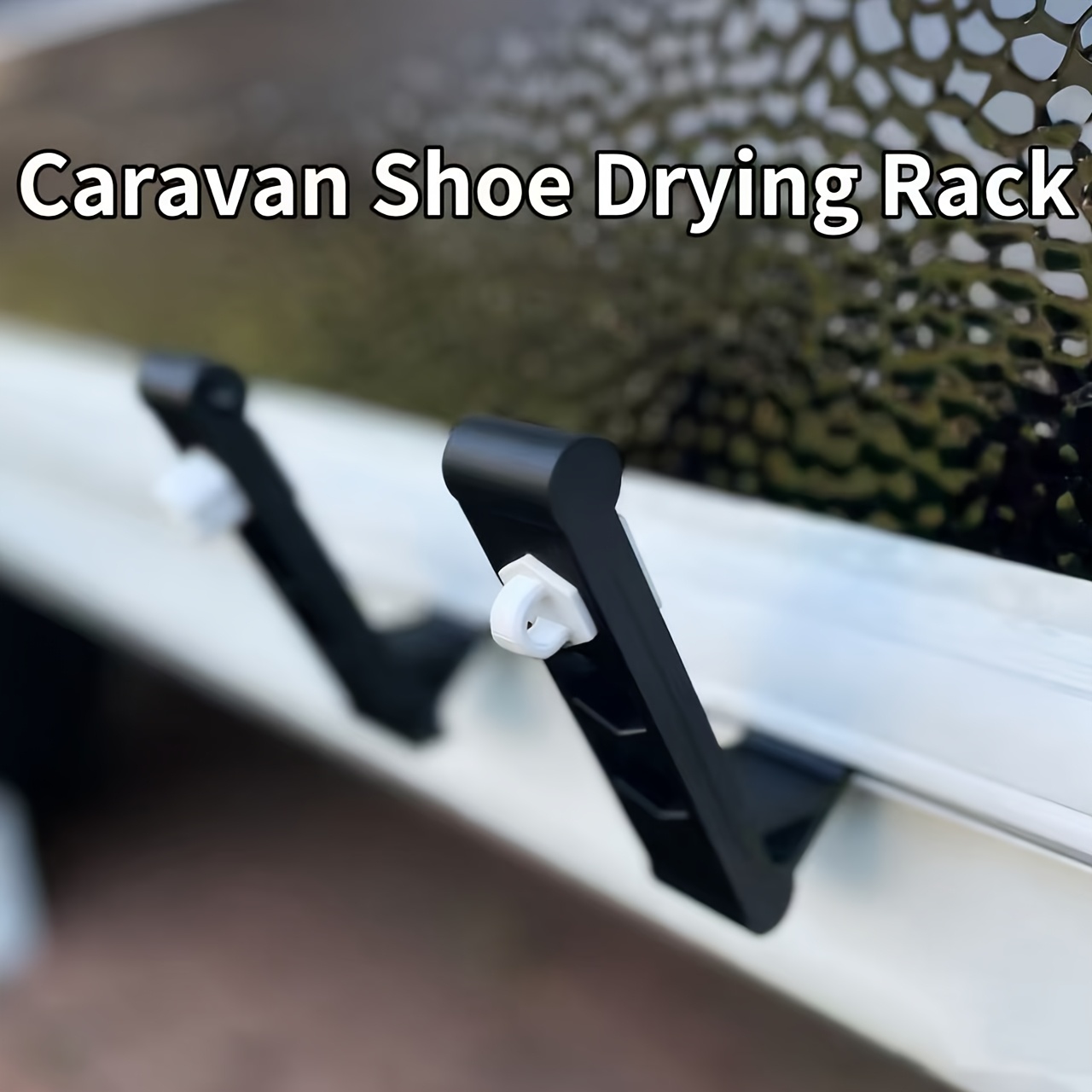 RV Shoe Dryer Rack for Camper, Exterior Wall Mounted Shoe Hanger,Quick Dry Ventilated Holder, Camping Travel Trailer Accessories