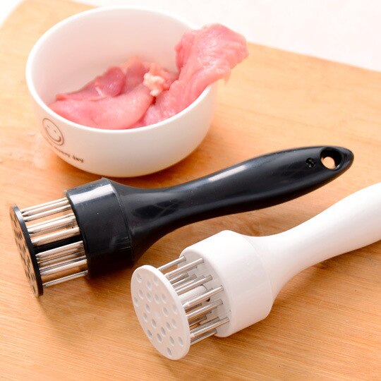 Martillo para bistec de acero inoxidable para el hogar, aguja para carne suelta, amoladora de carne doméstica, martillo de punción, aguja para carne, suministros de cocina