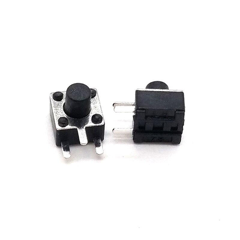 Interrupteur à bouton-poussoir momentané à 3 broches, 50 pièces/lot, 4.5x4.5mm, Micro-interrupteur pour TV/usage domestique, 4.5x4.5x3.8 4.3 5 6 7 8 MM