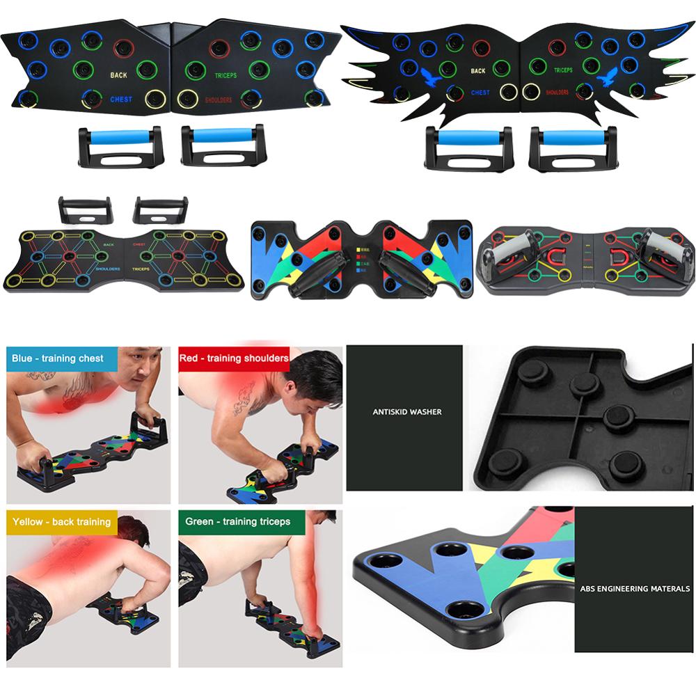 Multi-function Body Building Workout Exercise Push Up Stand Abdominal Chest Muscle Triceps Trainer Board Fitness Equipment