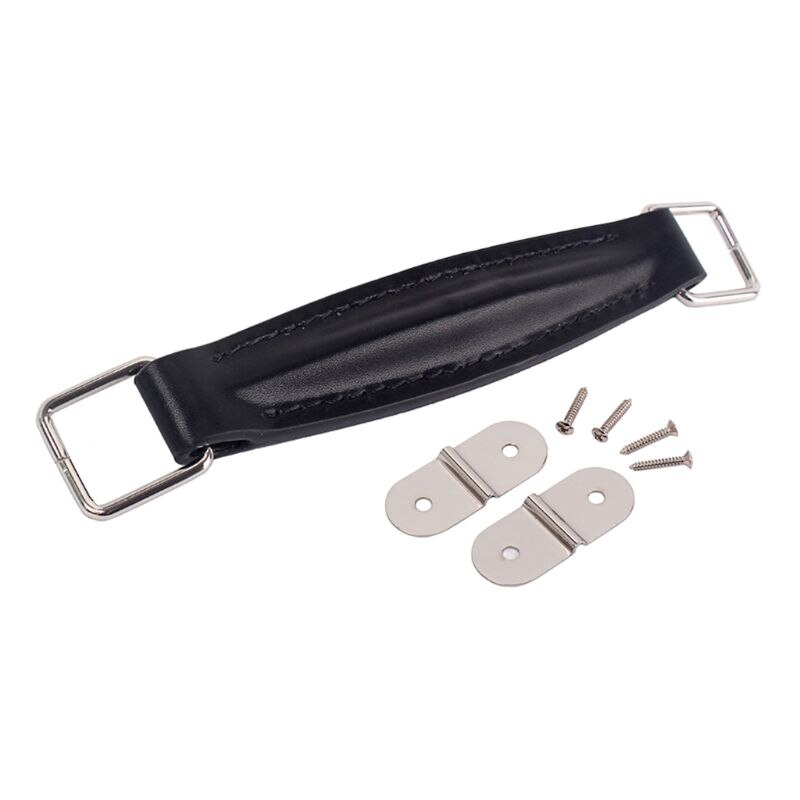 Amplifier PU Leather Handle Strap for Guitar AMP Speaker Cabinet N0HA: Black