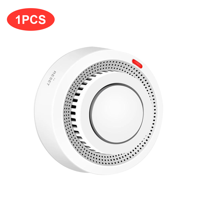 Tuya Smart Zigbee Smoke Detector Smart Fire Fire Protection Smart Home Security Alarm Work With Tuya Zigbee Hub: 1 PCS