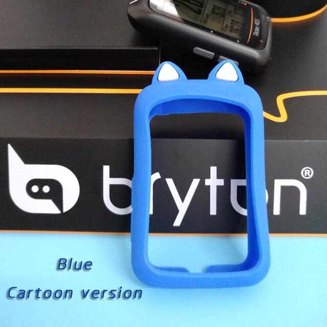 Bryton – housse de protection en caoutchouc pour ordinateur de vélo, avec film HD (pour Bryton 450 410 405 410), 450: Blue cartoon