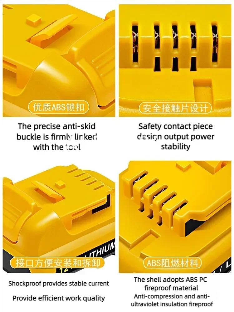 1-3Pack 10.8V/12V 3.0Ah Volt Max Lithium Battery For Dewalt DCB120 DCB123 DCB122 DCB127 DCB124 DCB121 Li-ion Power Tools Battery