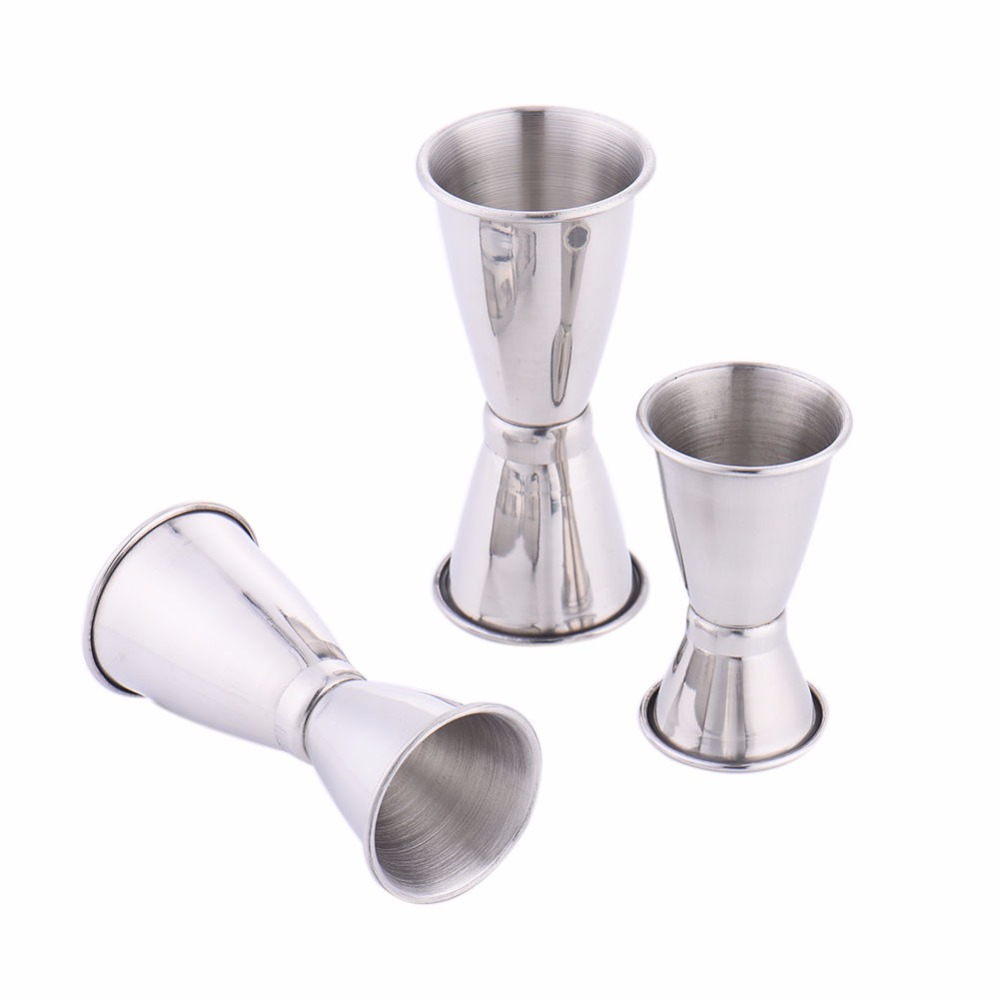 3 Size Rvs Bar Jigger Cocktail Barman Drinken Mengen Meten Liquor Bar Party Favor 3 stks/partij DEC281