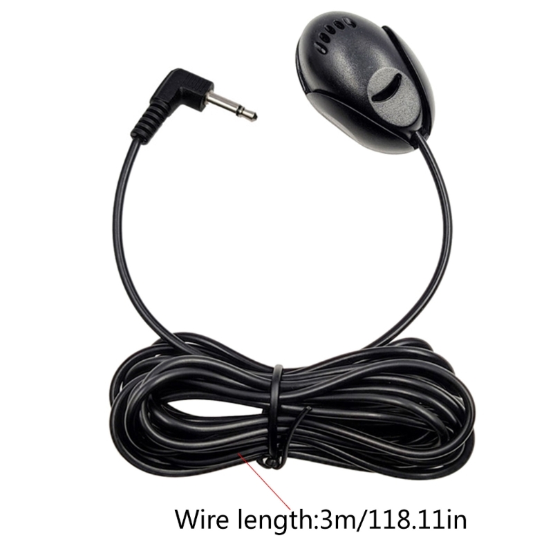 Bilstereomikrofon 3.5mm eksterne mikrofoner for bil hovedenhet bluetooth-aktivert stereo radio gps dvd mikrofon/mikrofon